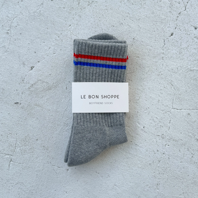 Boyfriend Socks - True Grey