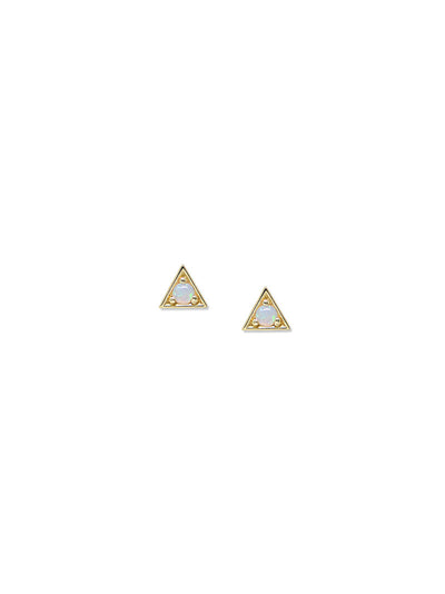 Cléo Triangle Opal Studs - Single