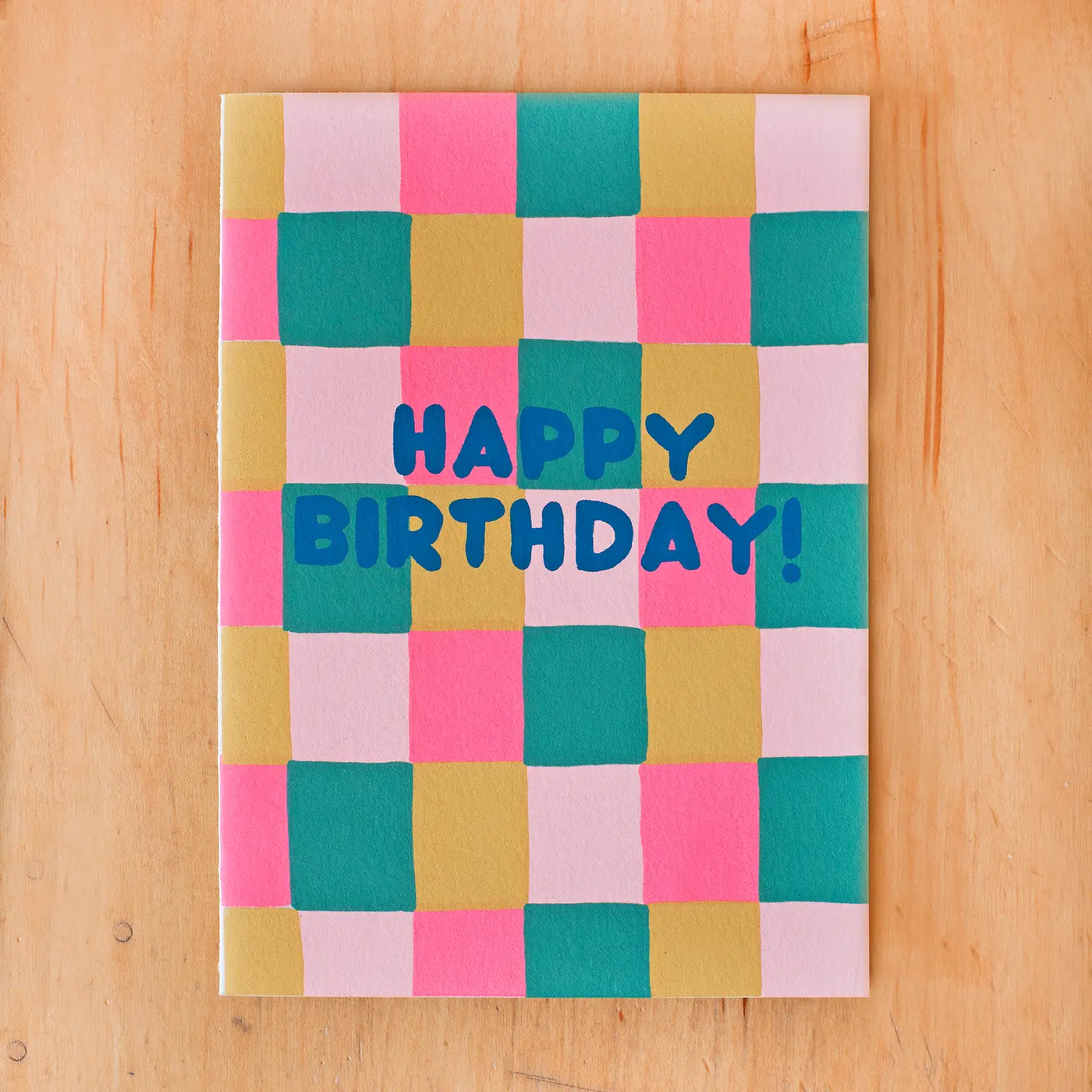 Happy Birthday Squares Greeting Card