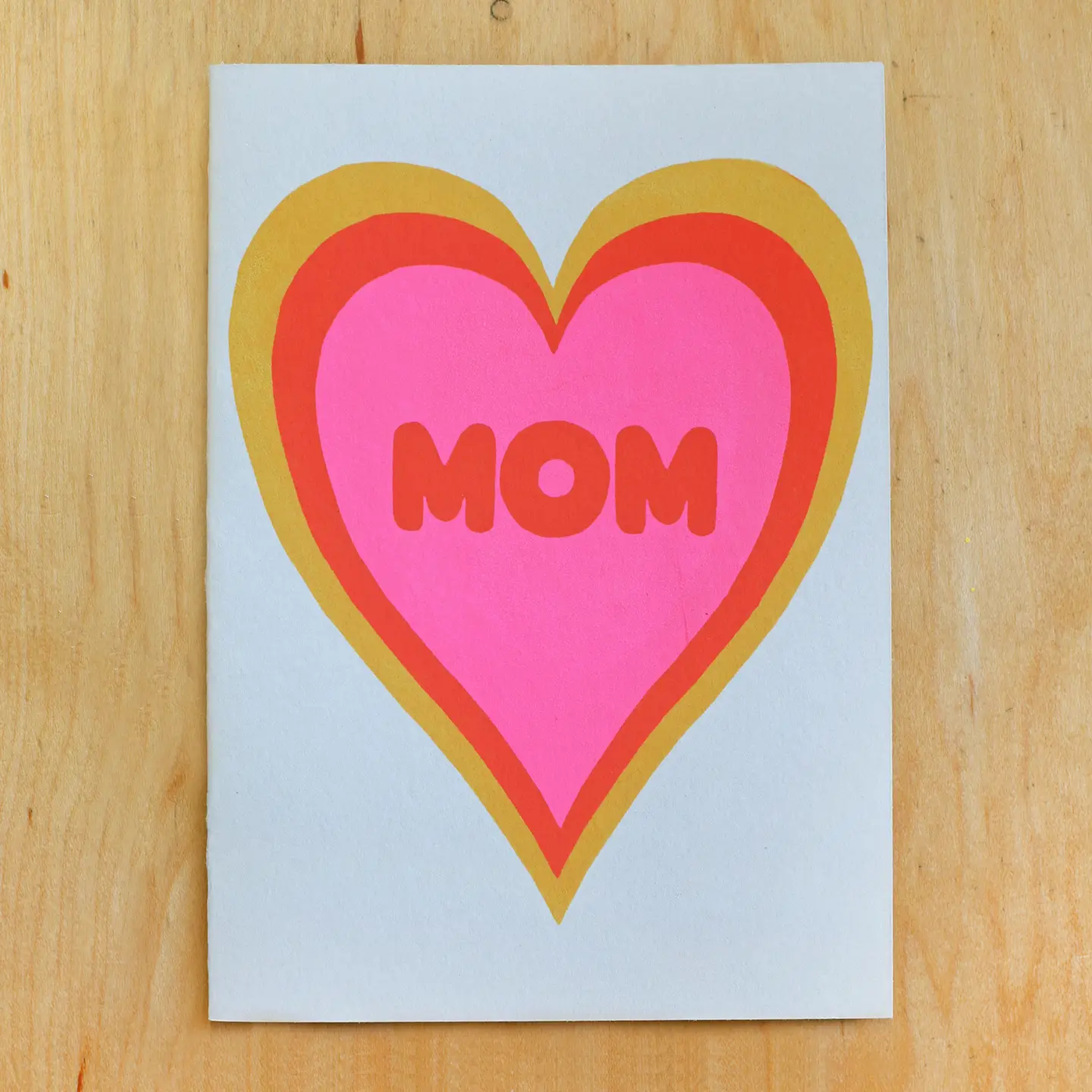 Mom Heart Shadow Greeting Card