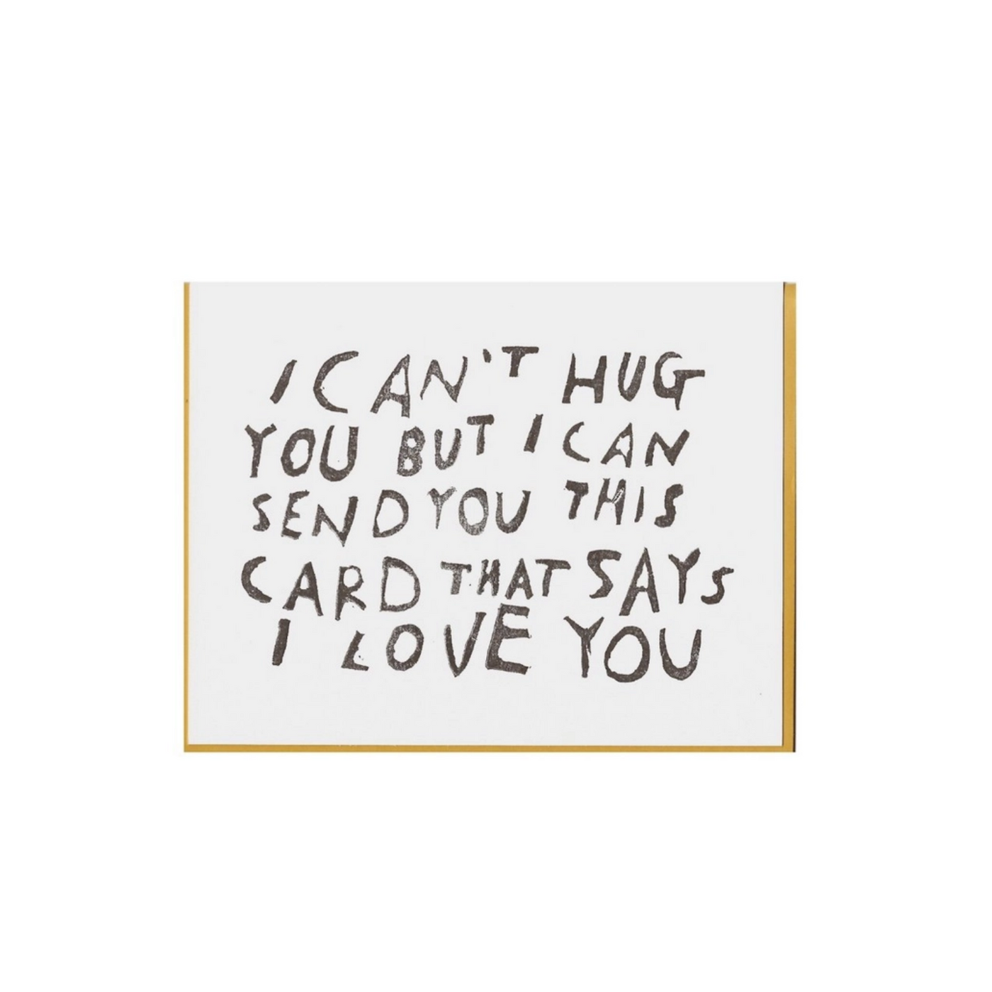 Can't Hug You Card