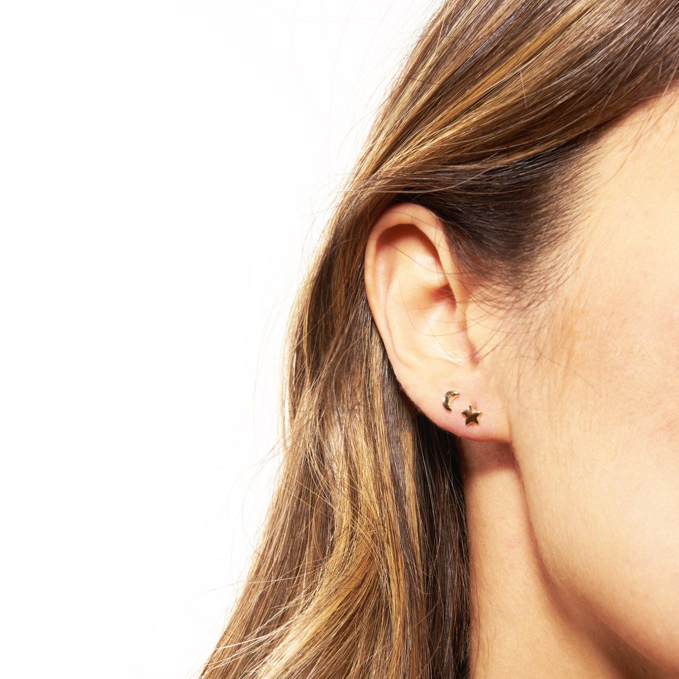 Odette New York 14K Mini Puffy Earrings (Singles)