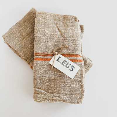 Vintage Flour Sack Napkins (Pair)