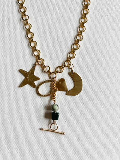 Iris Lucky Charm Necklace