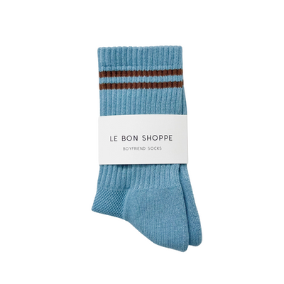 Boyfriend Socks - Powder Blue