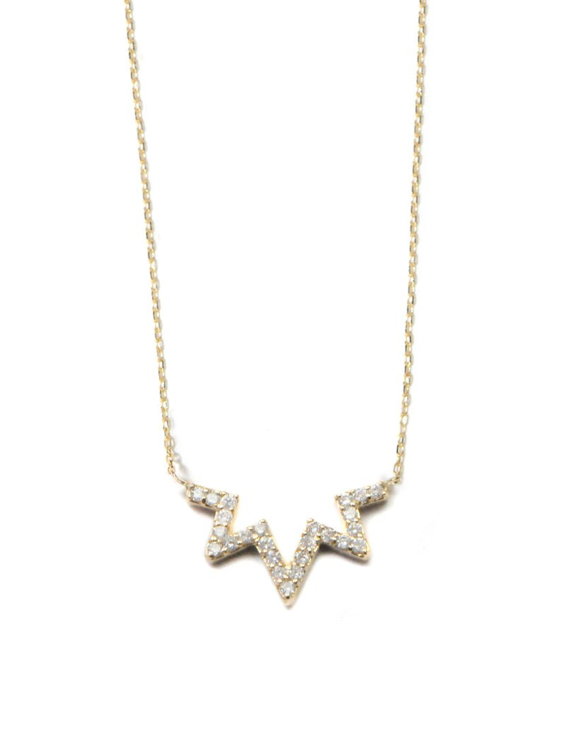 Aztec Starburst Zig Zag Necklace