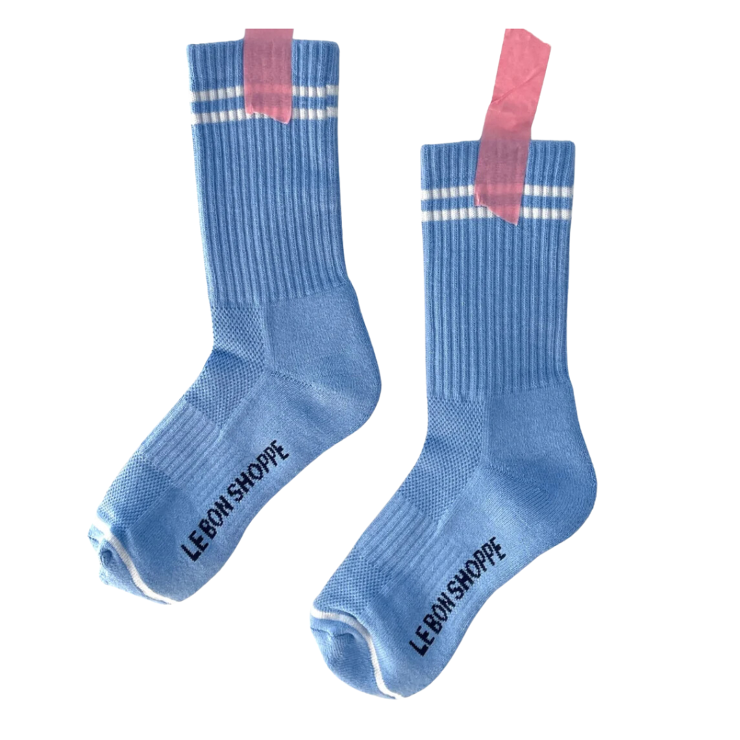 Boyfriend Socks- French Blue