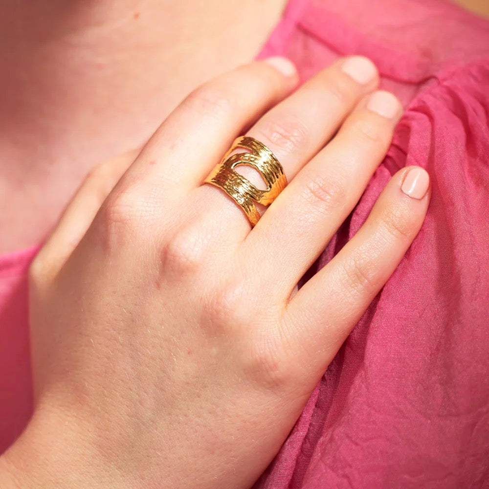 Waves Cuff Ring