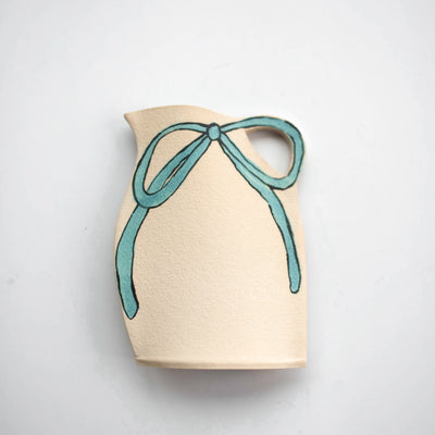 Little Blue Bow Pitcher