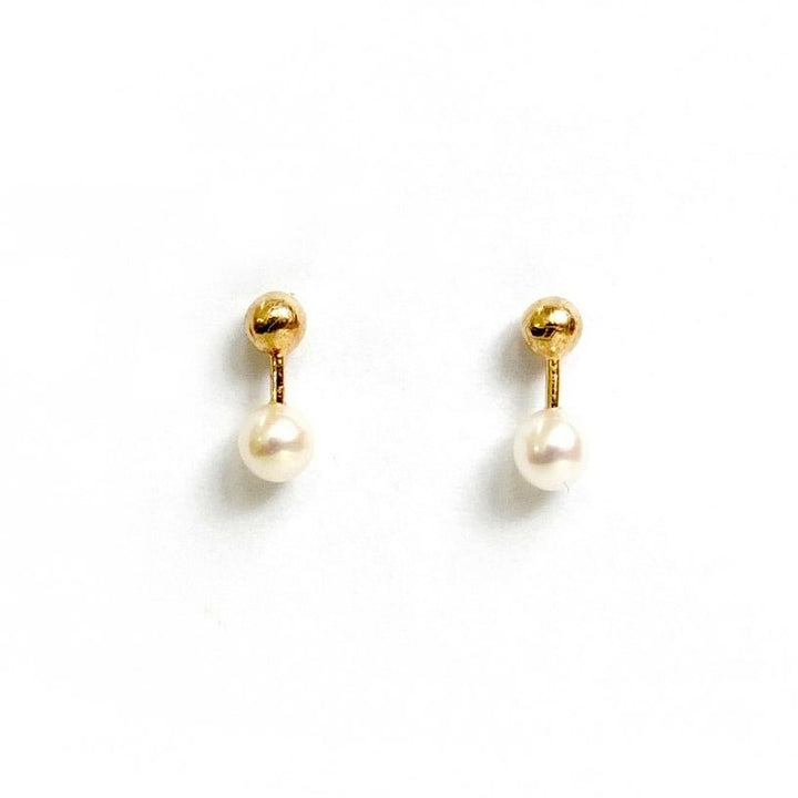 ●kindababy● swa pearl bar earring 51 Baby Pearl Bar Threader Earrings – POPPY FINCH