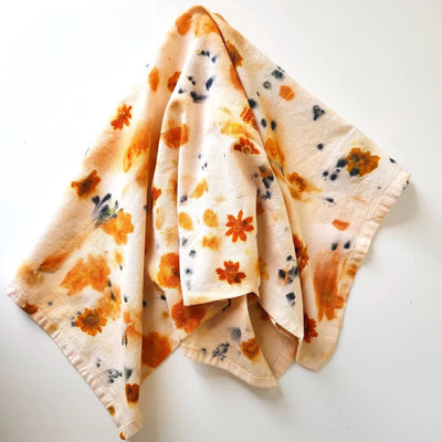 Floral Printed Floursack Tea Towel