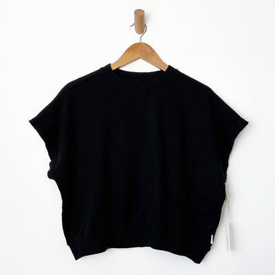 French Terry Sophie Top - Black