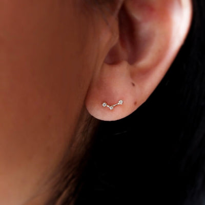 Constellation Three Diamond Earrings