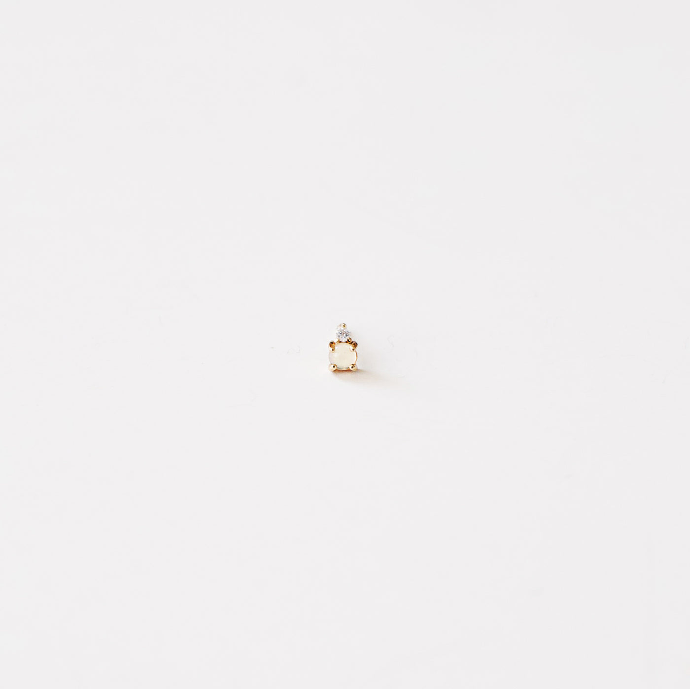 Opal & Crown Diamond Stud - Single