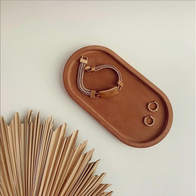 Handmade Concrete Capsule Tray