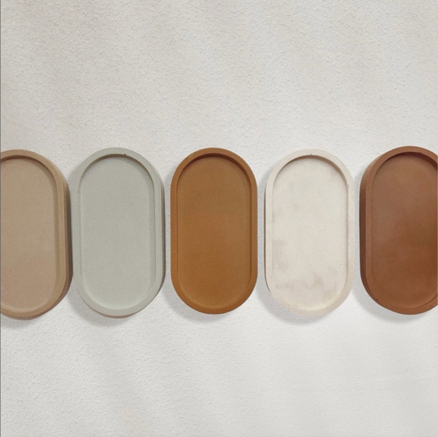 Handmade Concrete Capsule Tray