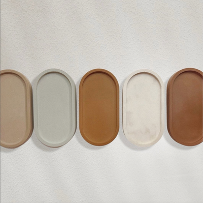 Handmade Concrete Capsule Tray