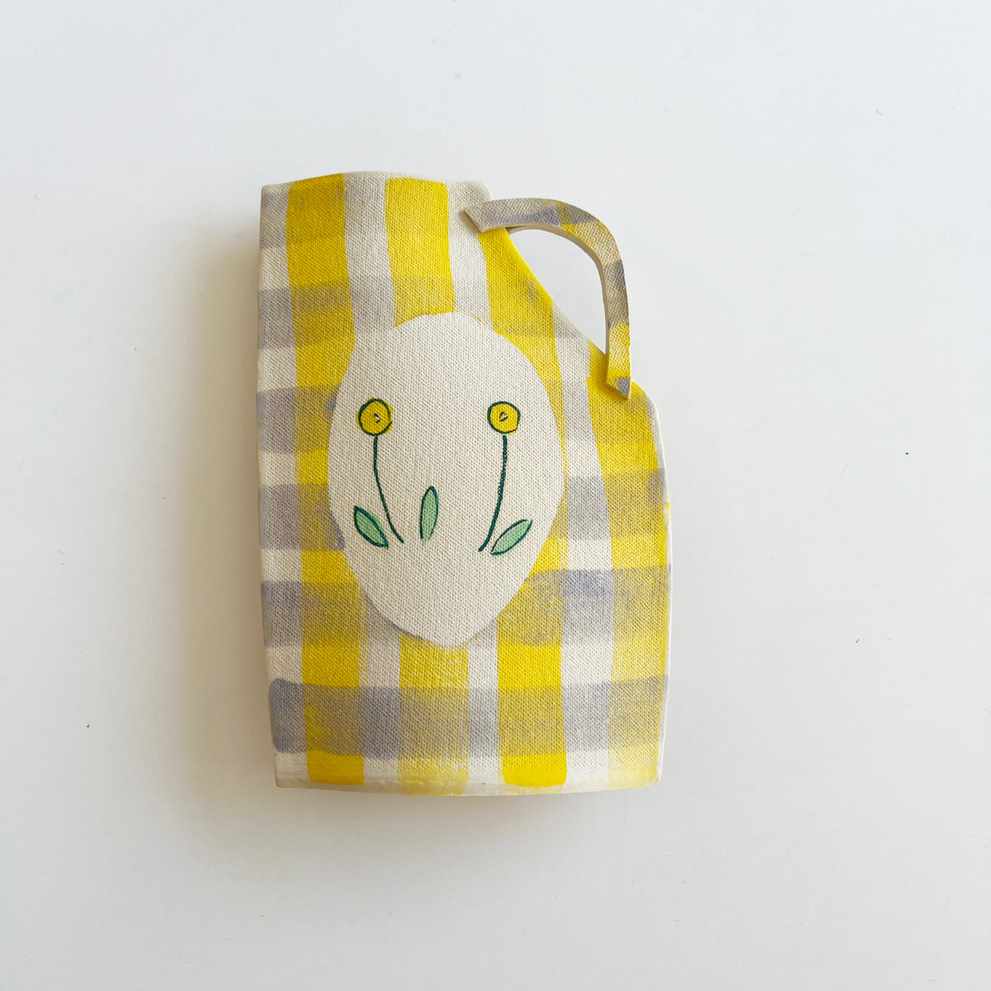 Yellow Flower Plaid Vase