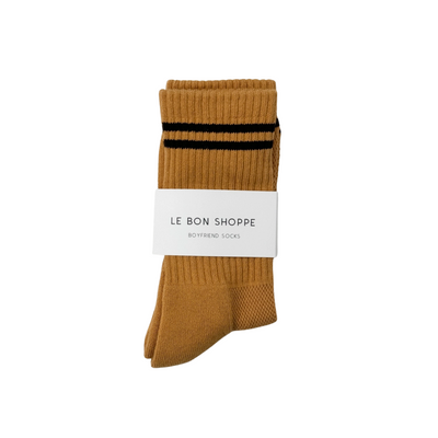 Boyfriend Socks – Biscotti by Le Bon Shoppe