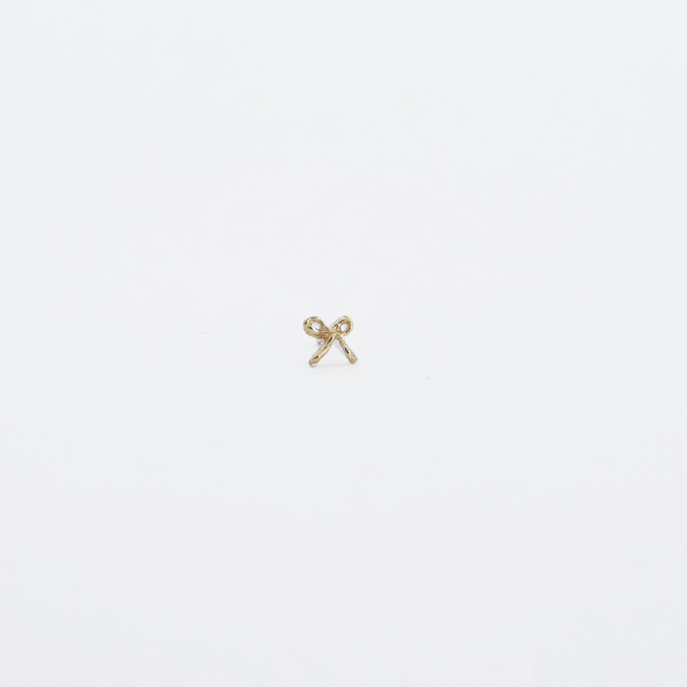 Tiny Bow Stud - Single