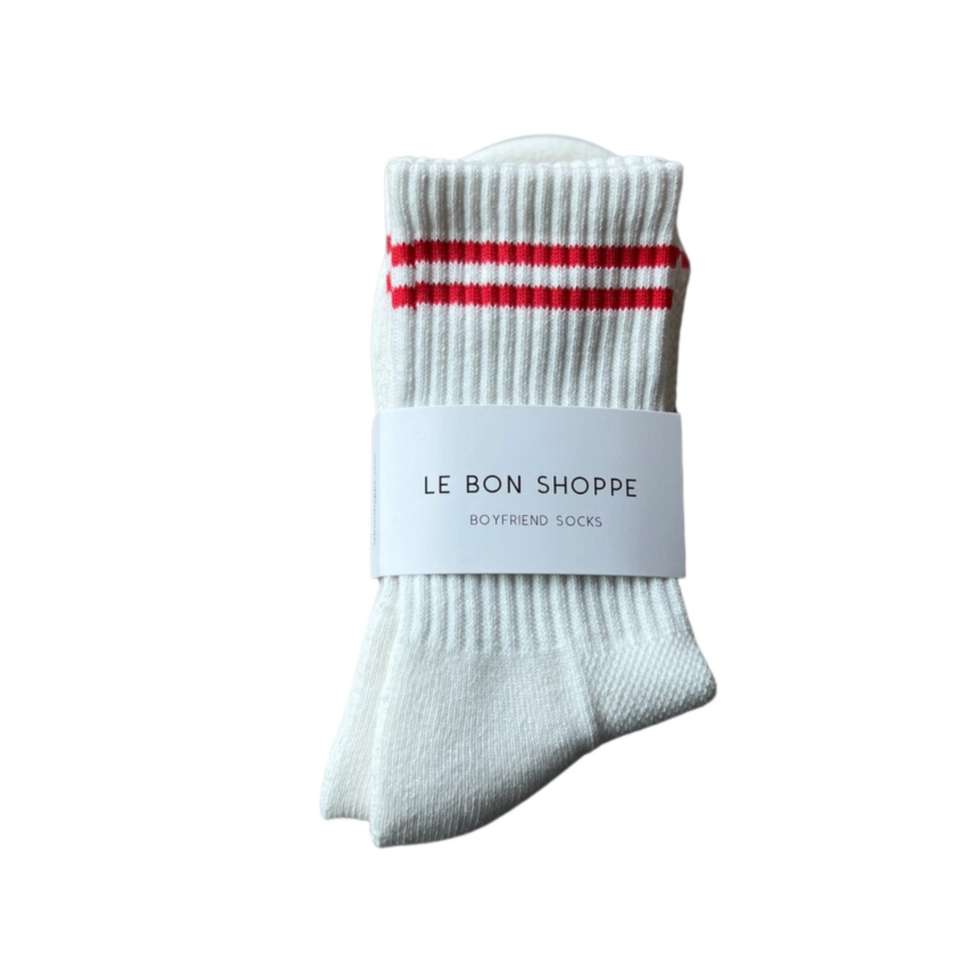 Boyfriend Socks - Clean White