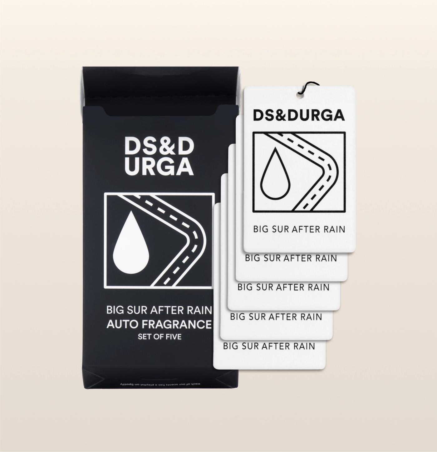 Big Sur After Rain Auto Fragrance Set by D.S. & Durga – box with five refills