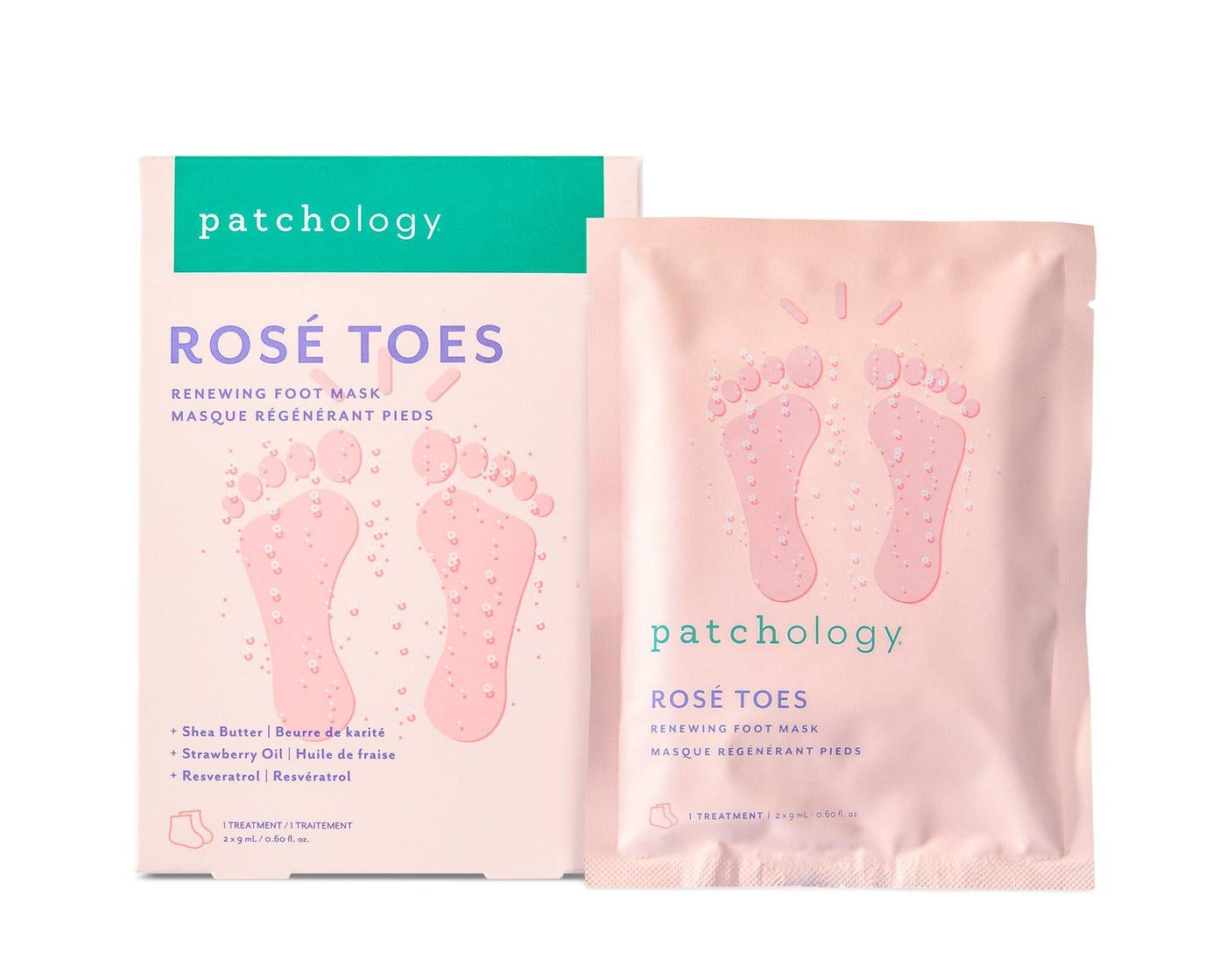Serve Chilled Rosé Foot Mask- Single Treatment