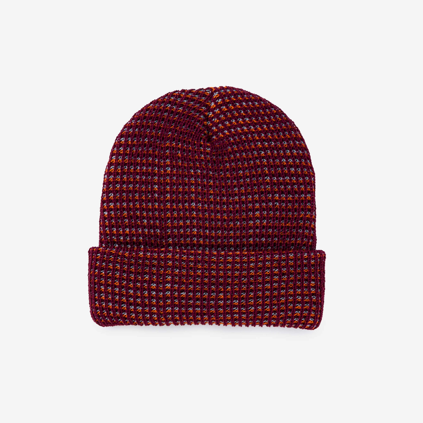 Verloop Simple Grid Knit Beanie - Wine Red