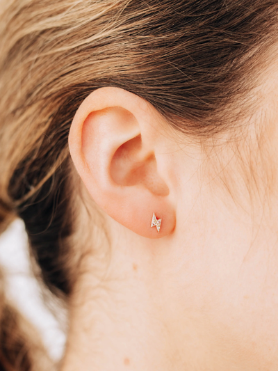 Aztec Mini Lightning Bold Single Stud