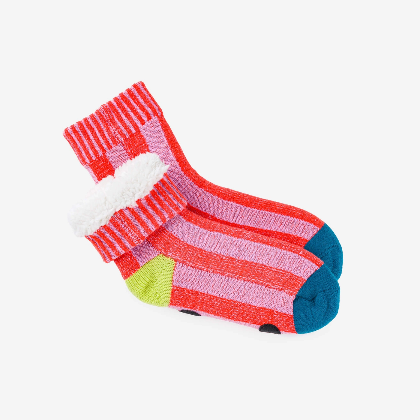 Poppy Lilac Stripe House Socks