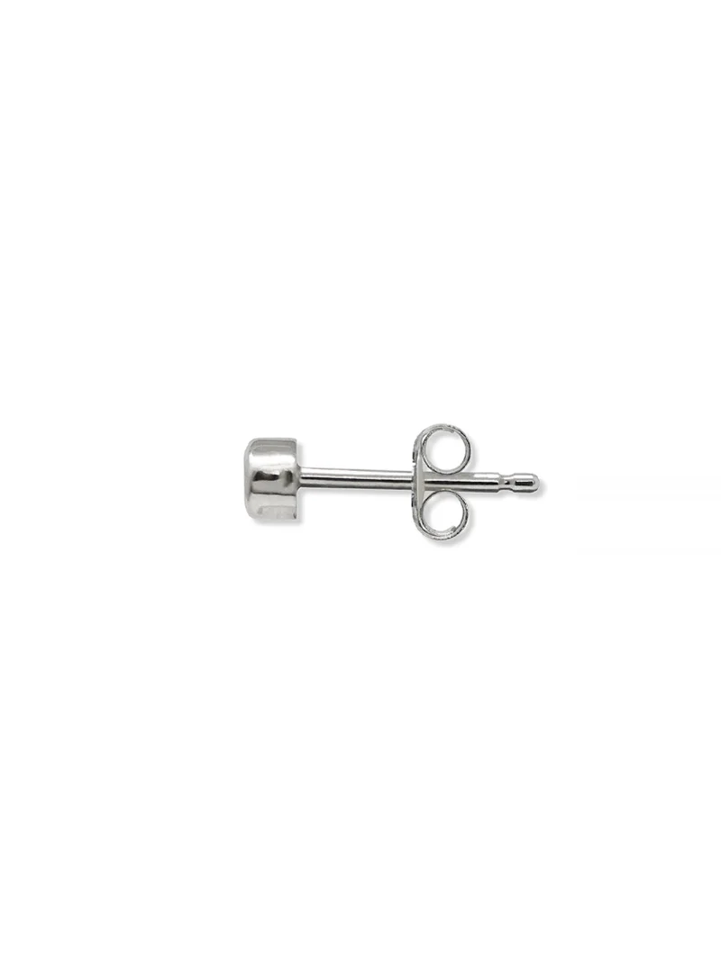 Cléo Round Single Stud - White Gold (Single)