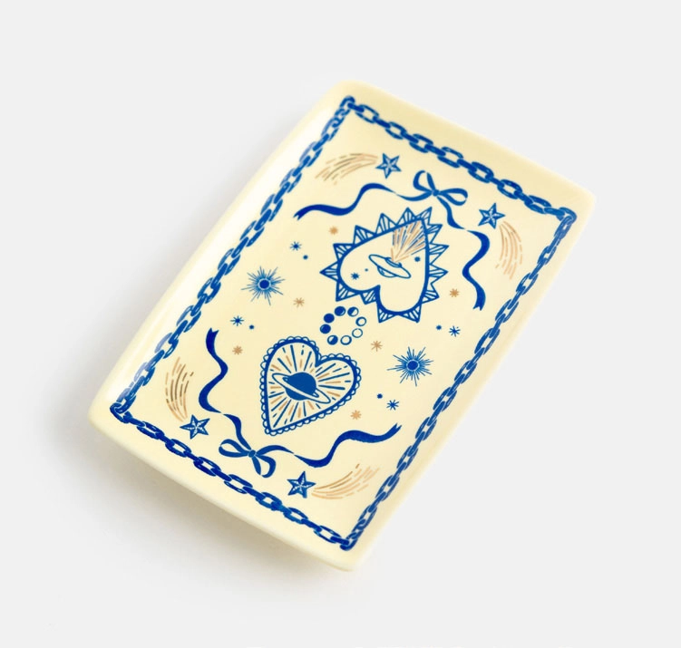 Indigo Icons Dish