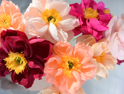 Pink Paper Peonies