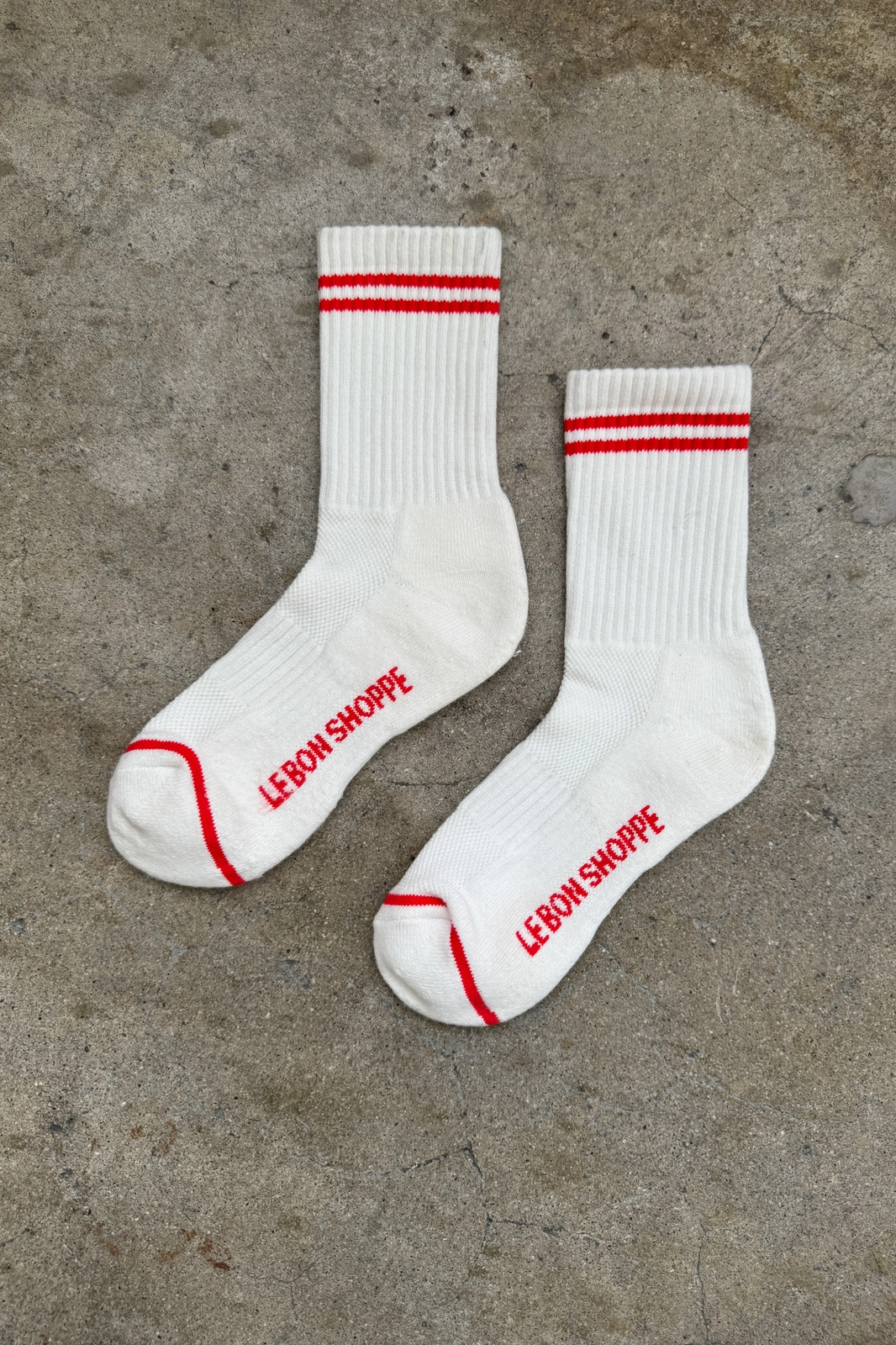 Boyfriend Socks - Clean White