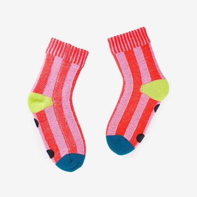 Poppy Lilac Stripe House Socks