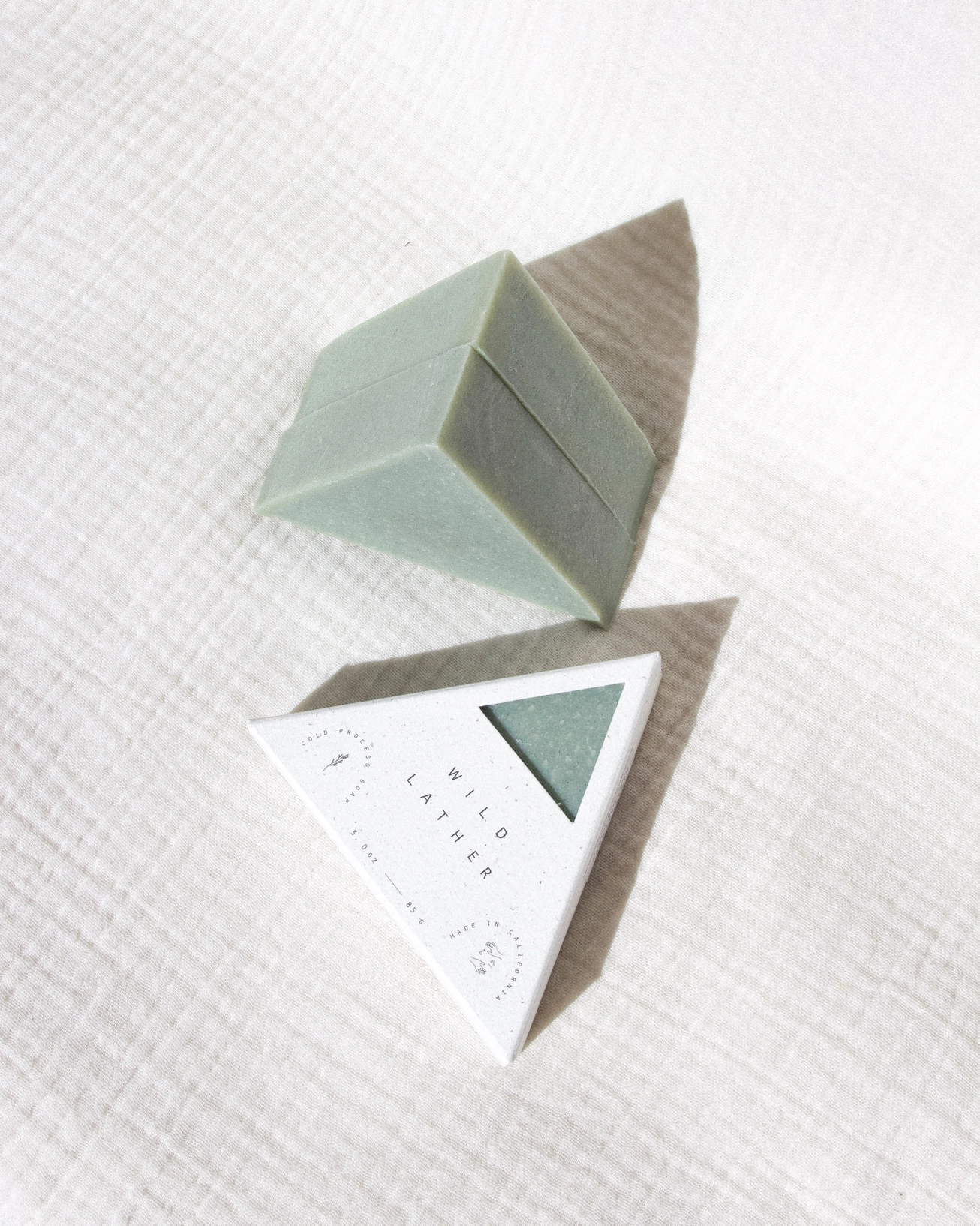 Byron Bay Triangle Soap - Soft Palo Santo + Green Mandarin