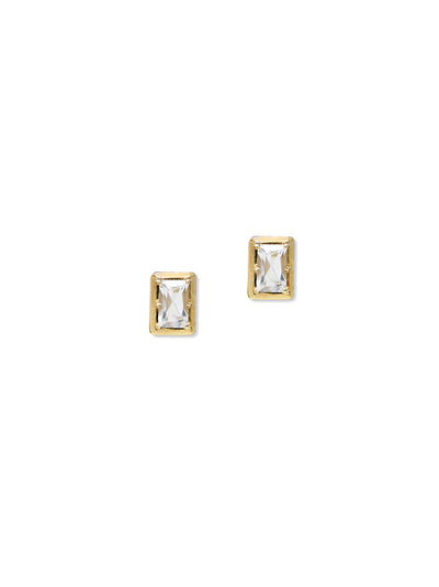 Cléo Carré Baguette Studs - Pair