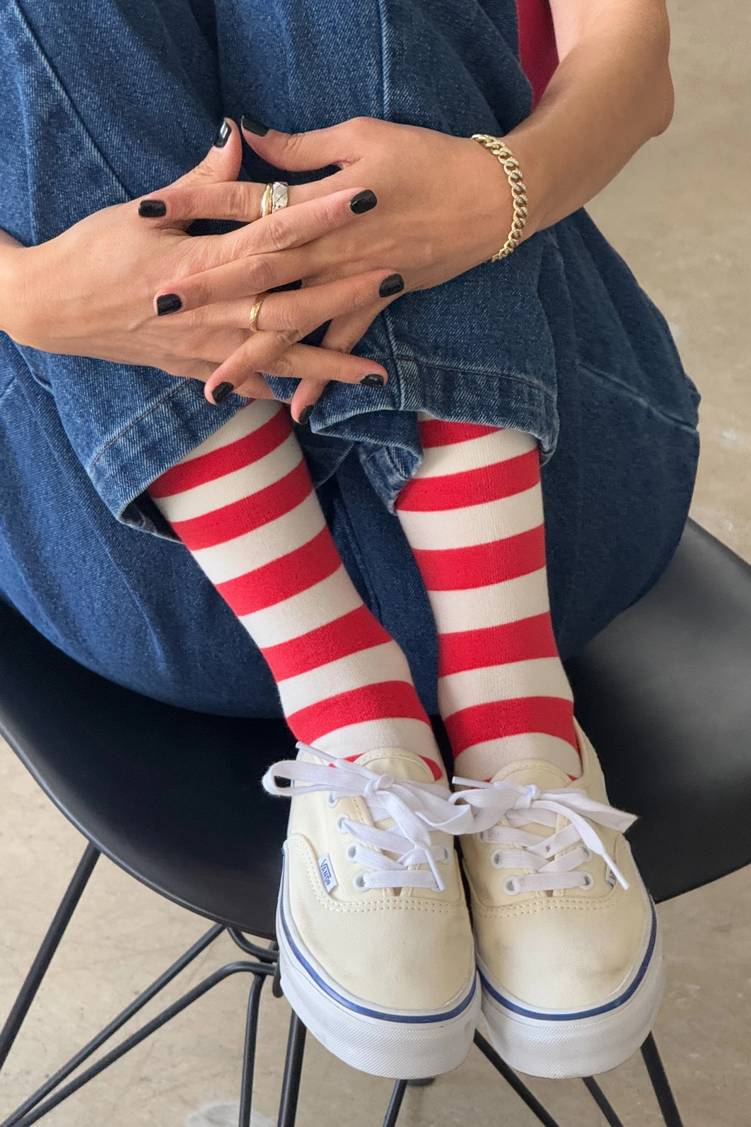 Wide Red Stripe - Wally Socks