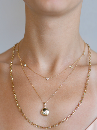 Aztec Mini Locket Necklace