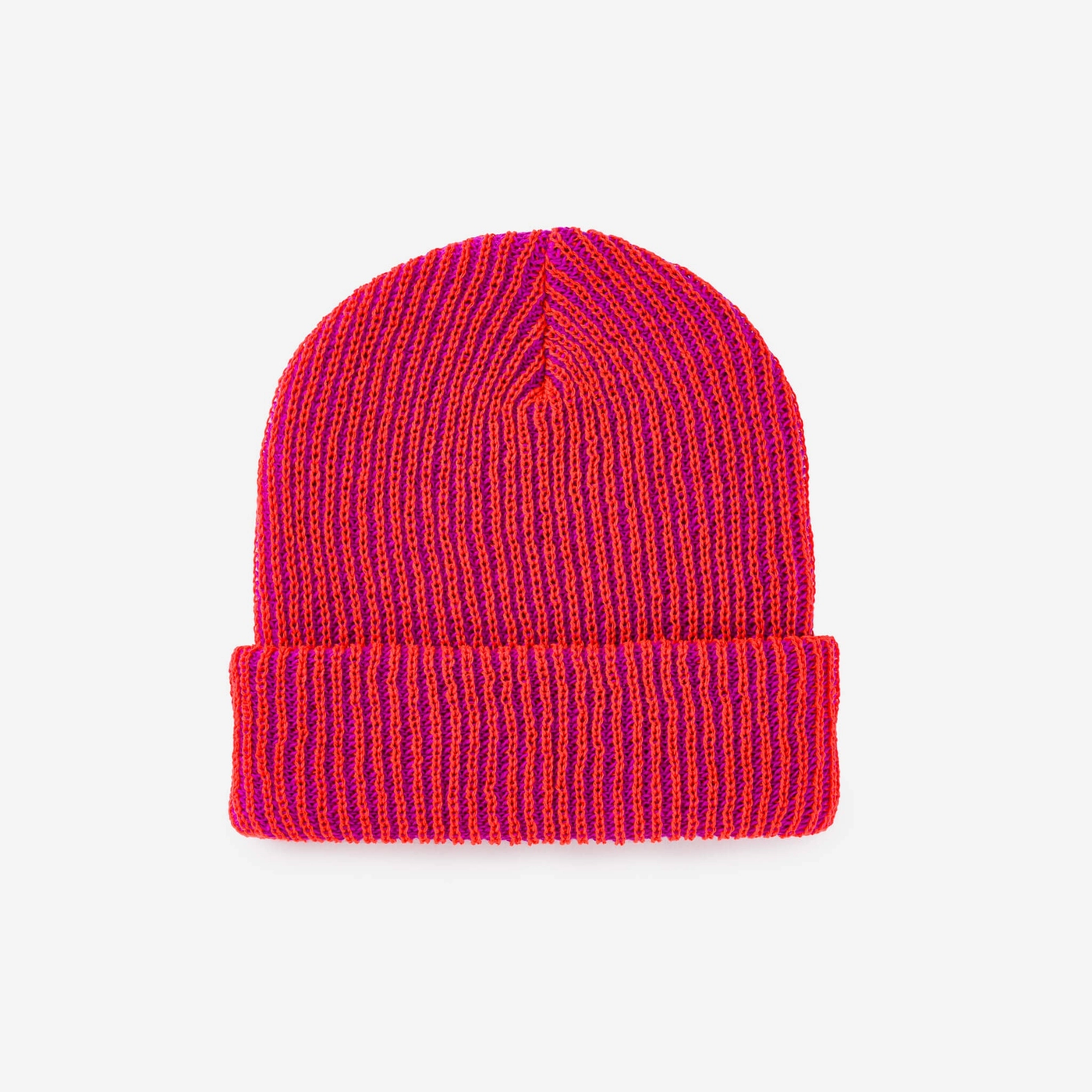 Verloop Simple Rib Knit Beanie - Poppy Magenta