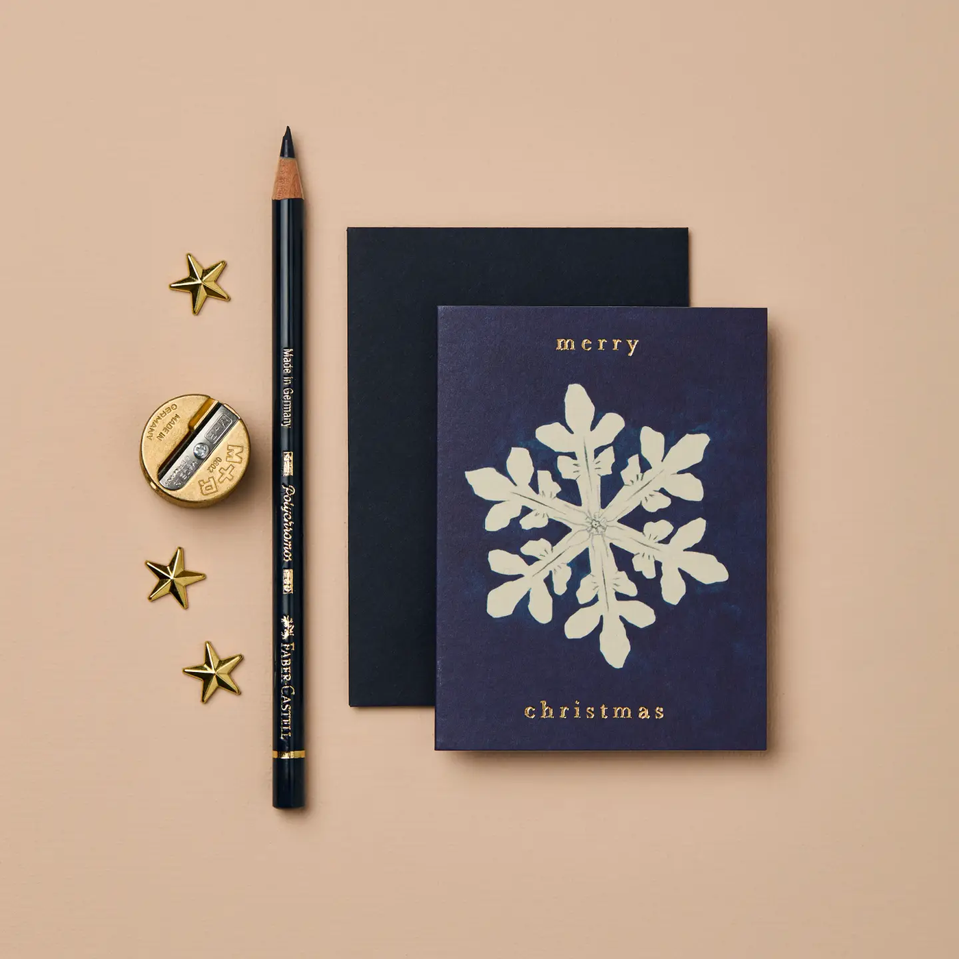 Snowflake 'merry christmas' Mini Card