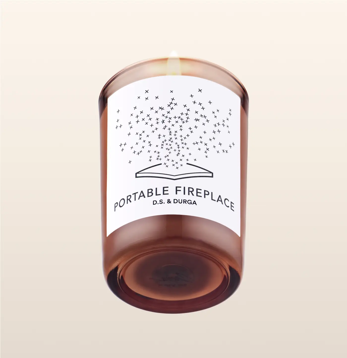 Portable Fireplace Candle by D.S. & Durga