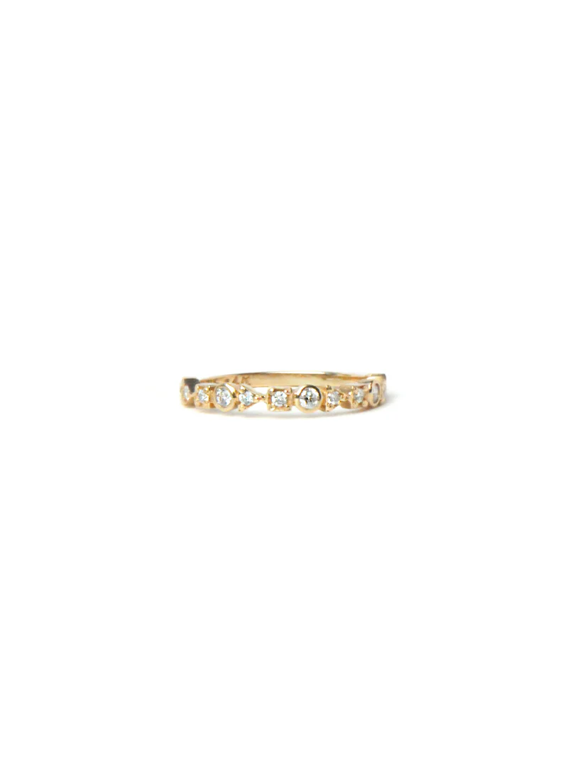 Cléo Geometric Stackable Ring - Size 7