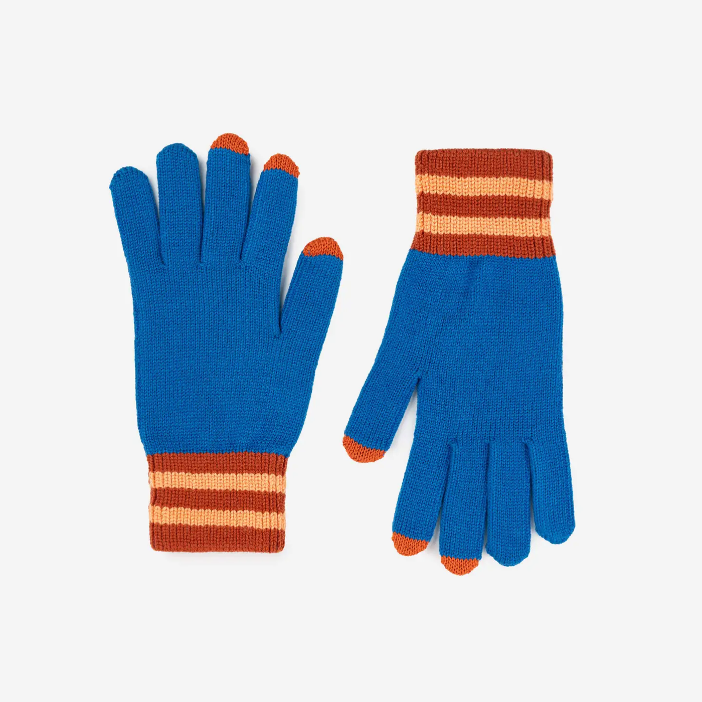 Sport Cuff Touchscreen Gloves - Cobalt