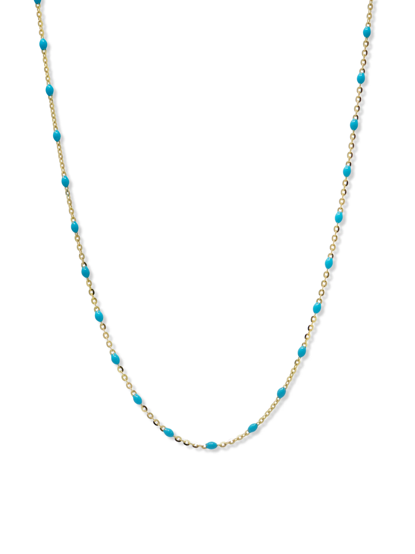 Bohème Beaded Enamel Chain Necklace
