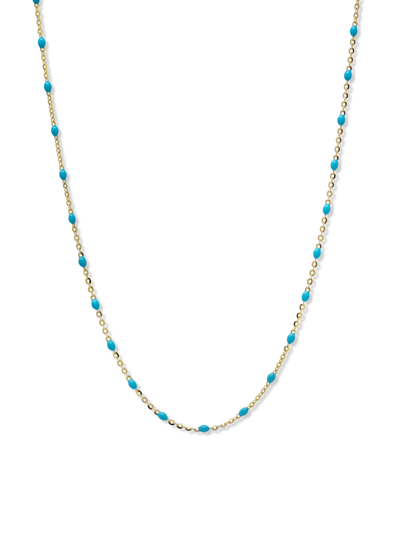 Bohème Beaded Enamel Chain Necklace