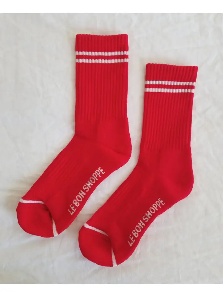 Boyfriend Socks - Red