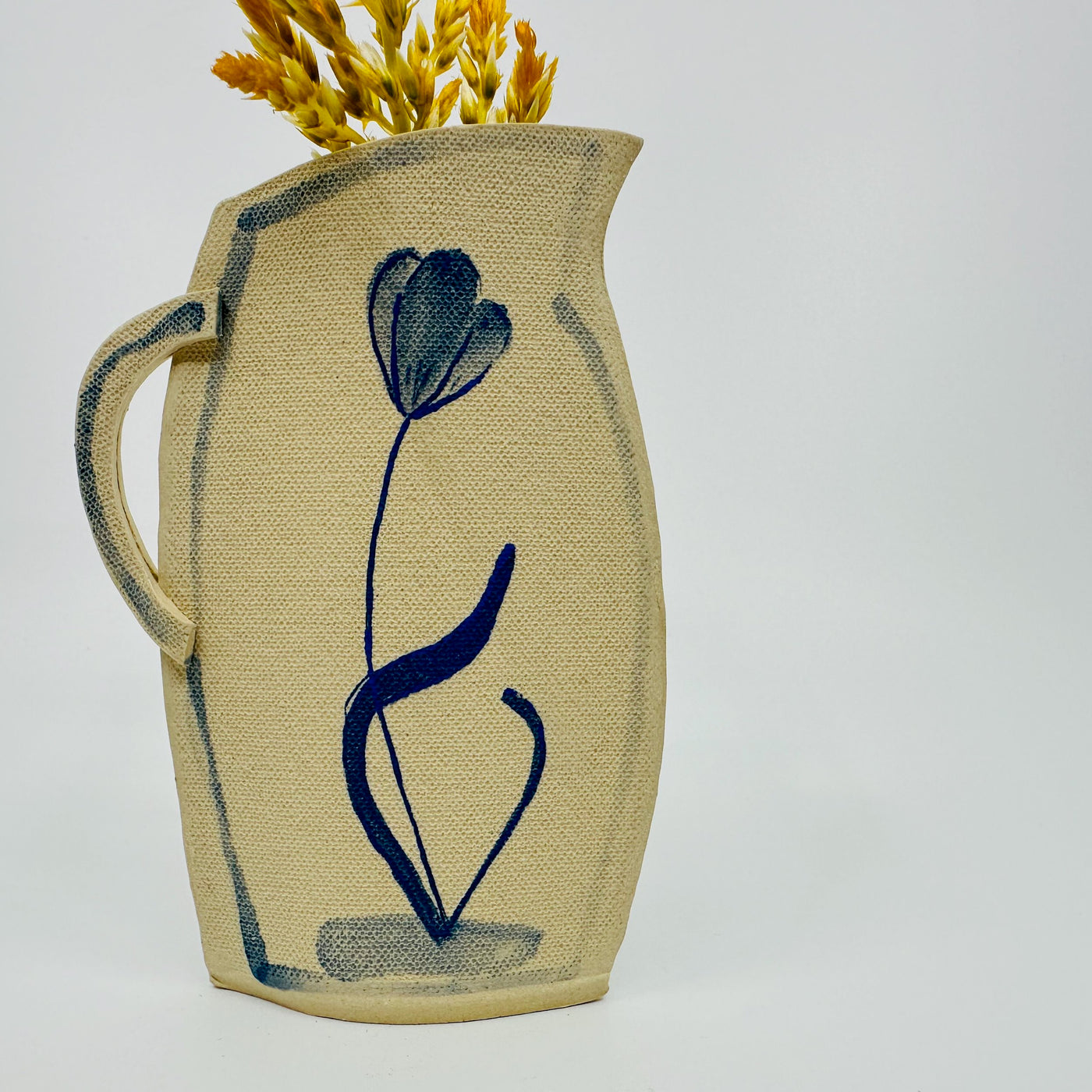 Pitcher with Delft Flower