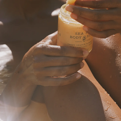 Sea Salt Body Scrub, Sweet Orange & Bergamot