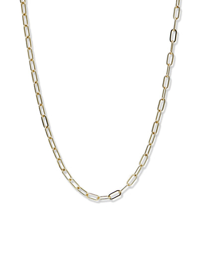 Medium Paper Clip Chain - 14k Gold